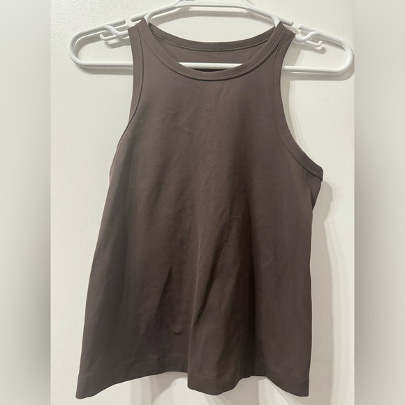 Lululemon Align Waist-Length Racerback Tank Top. Size 6. Color Java Brown. - Picture 7 of 9